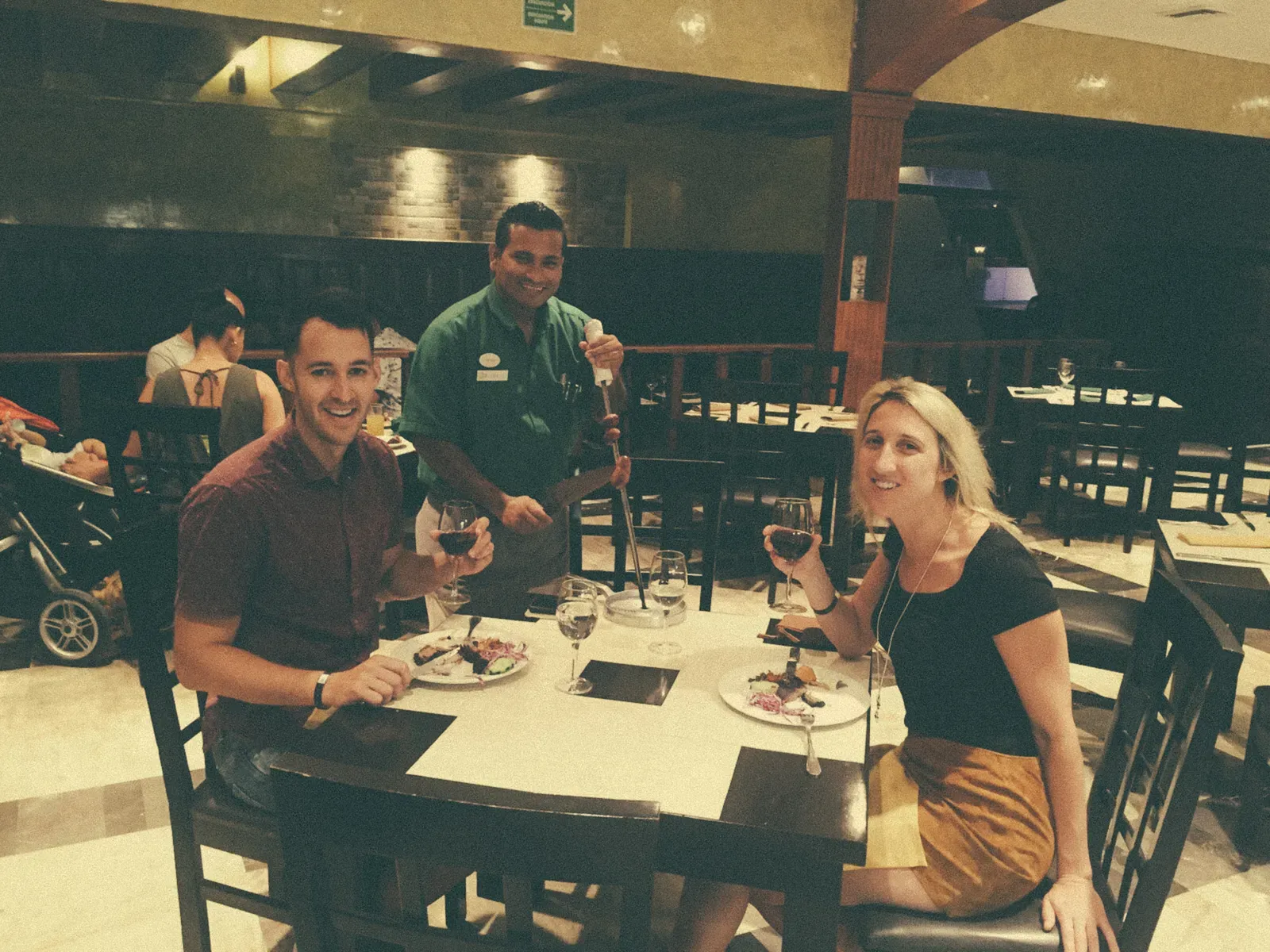 Free dinner at the resort