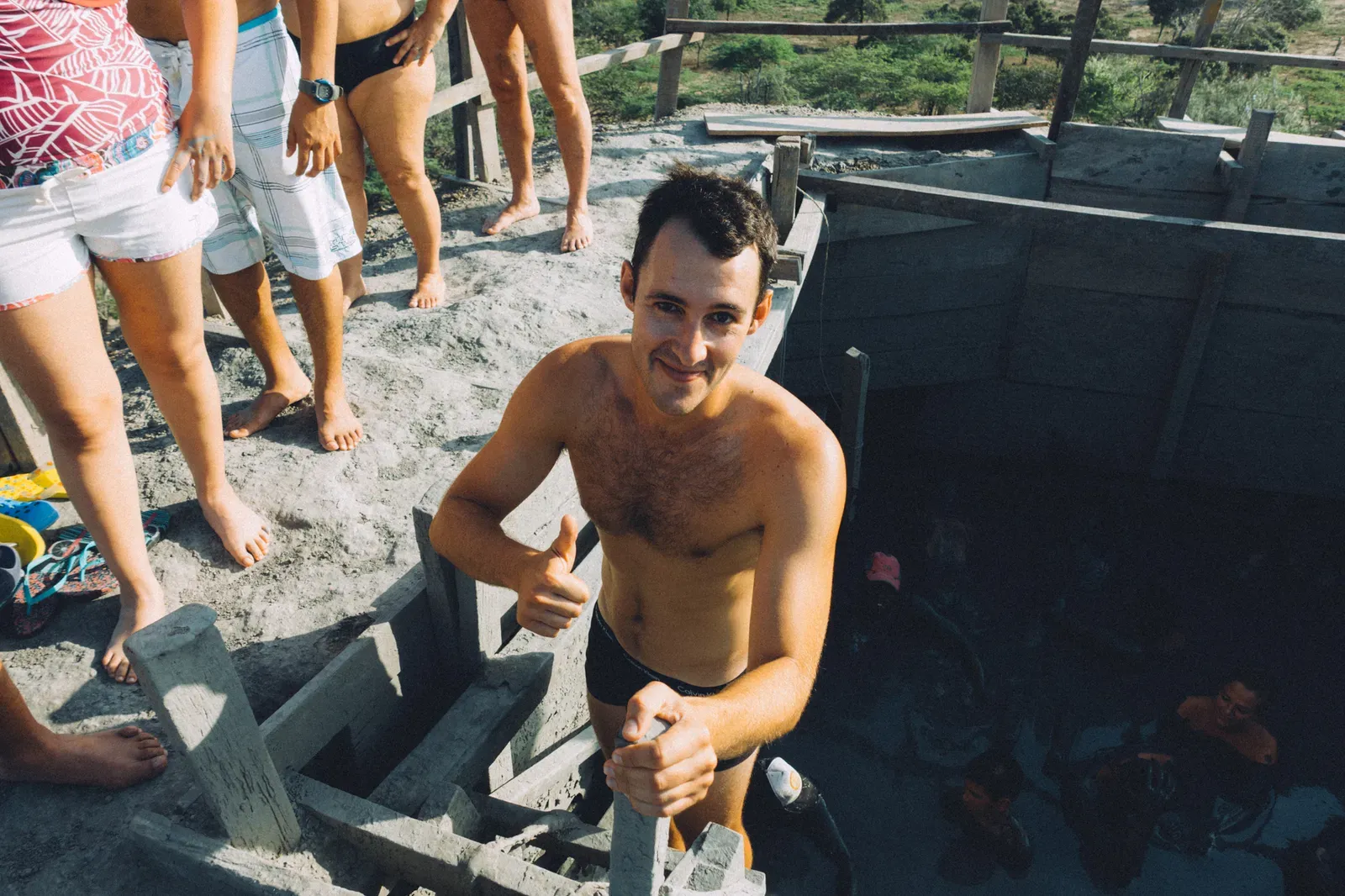 About to hop in the mud bath