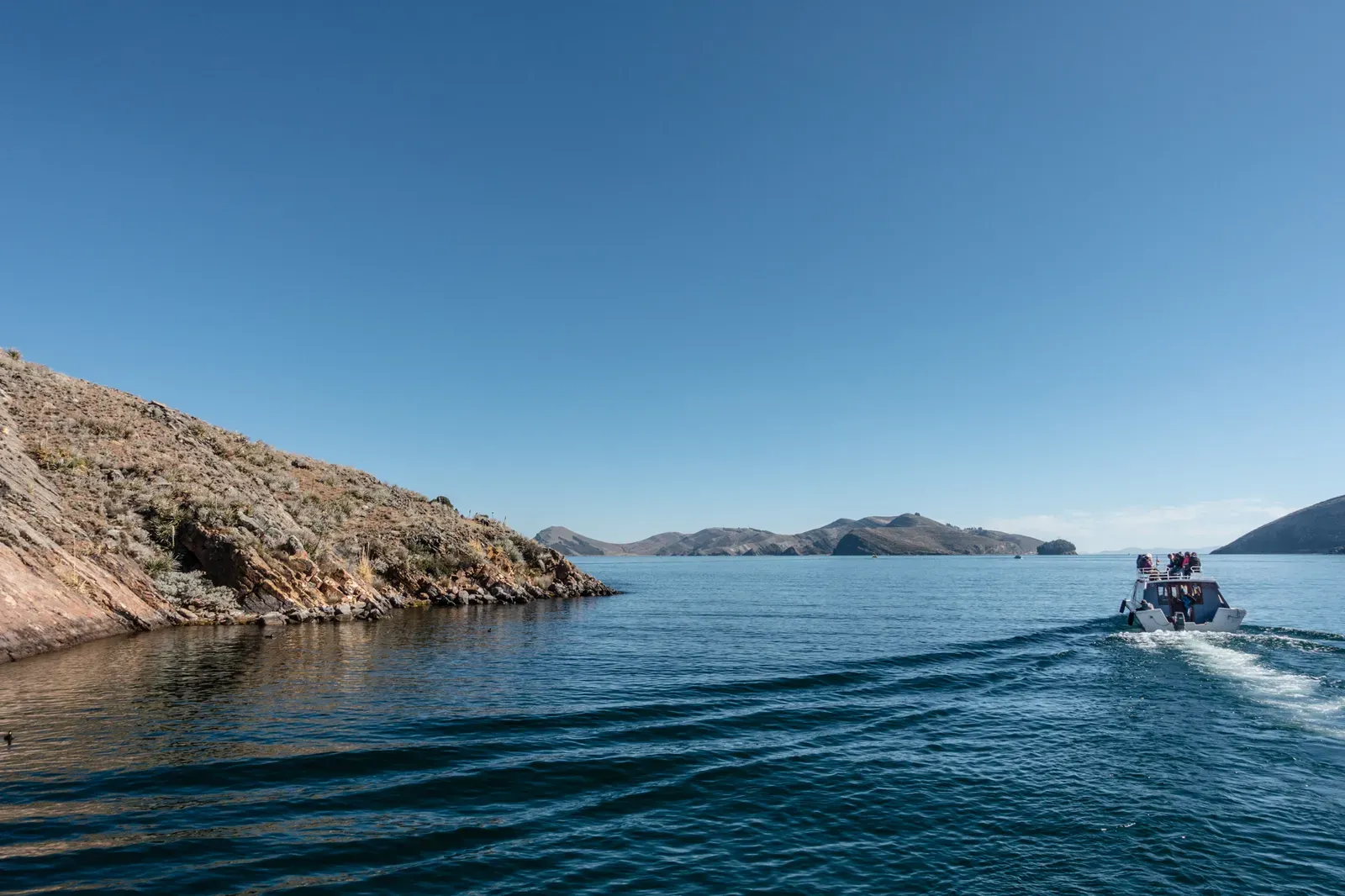 On the way to Isla del Sol