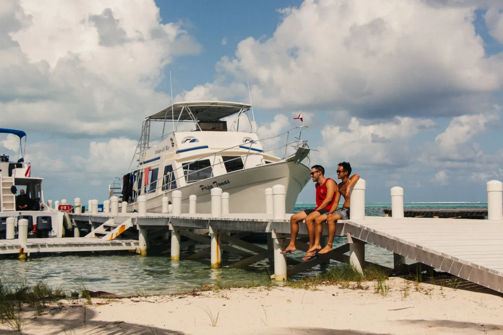 In between dives with Jorden