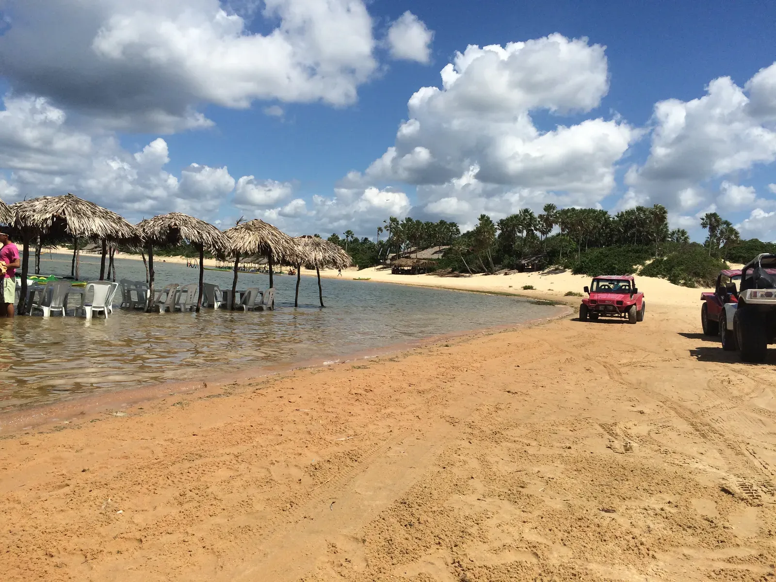 Stopping for lunch on tour