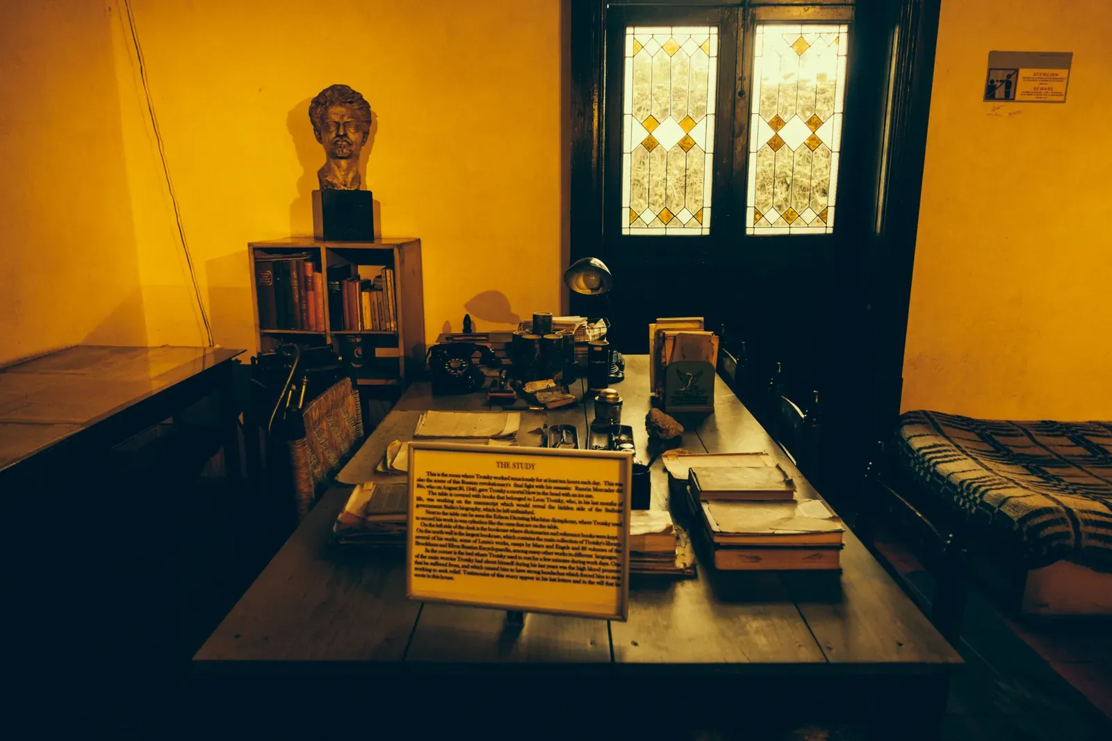 Where Leon Trotsky was murdered with an ice pick (his office)