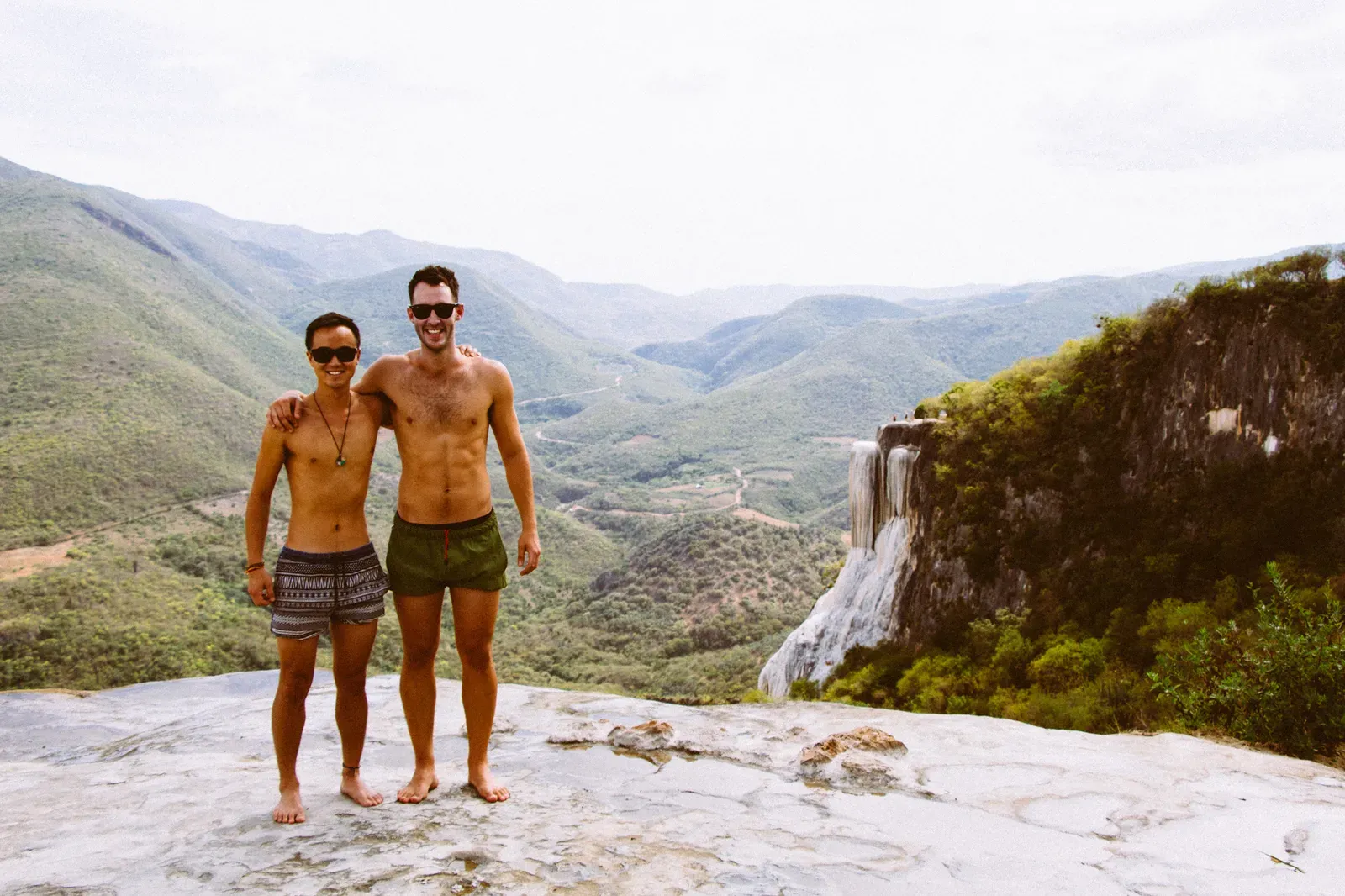 Jorden and I at Hierve del Agua