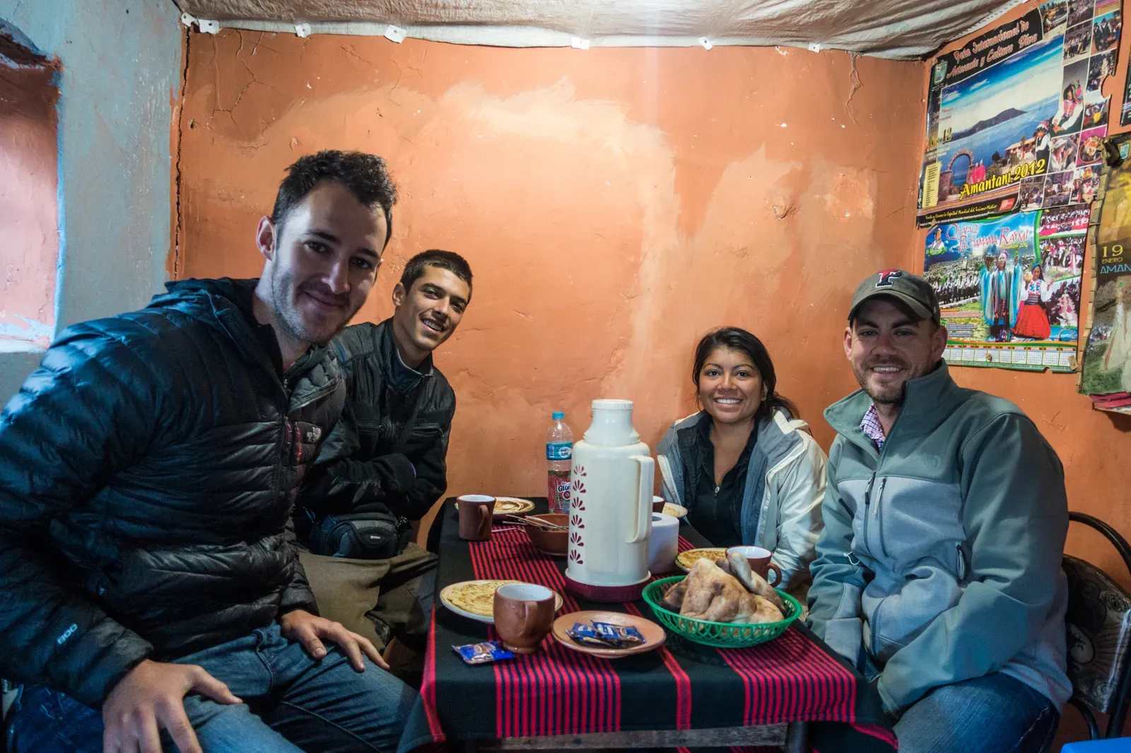 A meal with friends at a local family's home