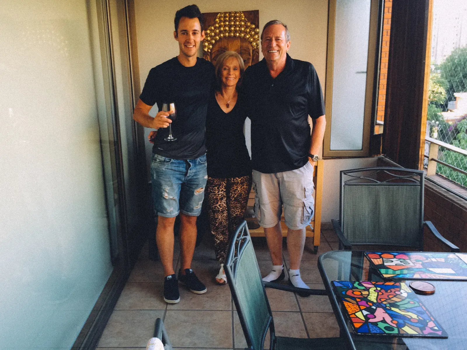 With the rellies in Santiago