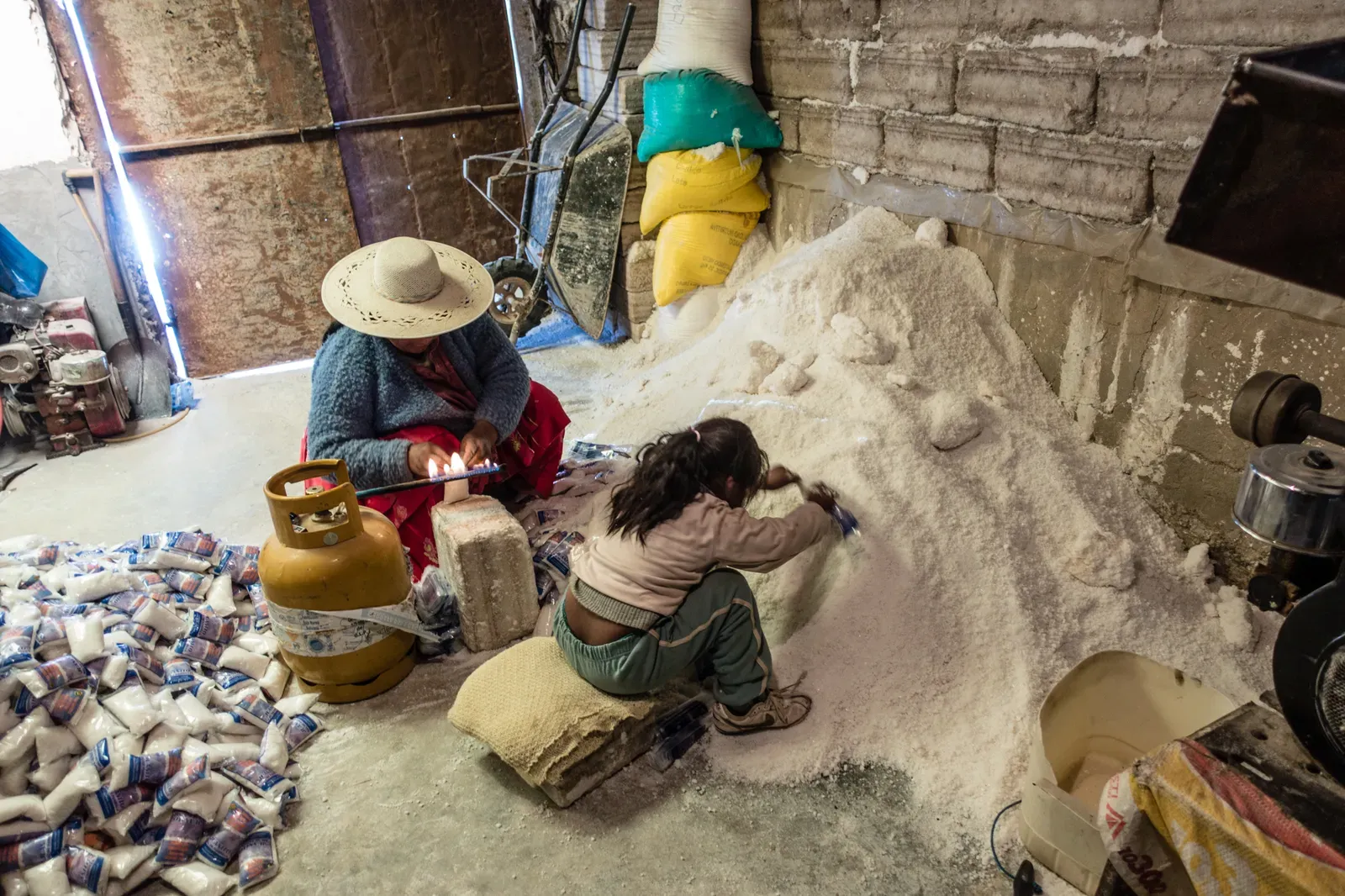 A salt miner's workshop