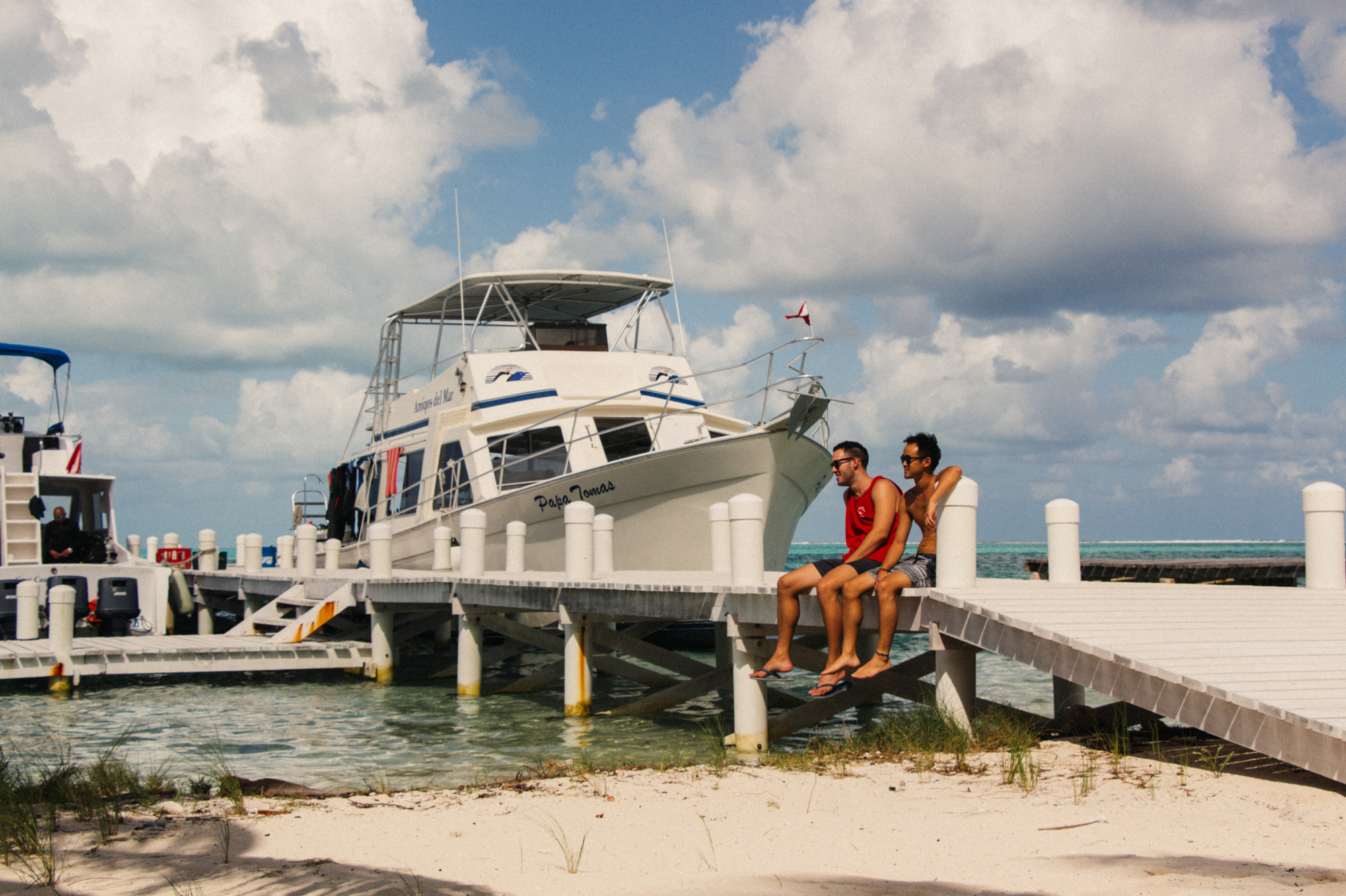 In between dives with Jorden